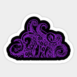 Monstruous Tentacles in Purple Sticker